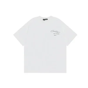 Short-sleeved collection in white
