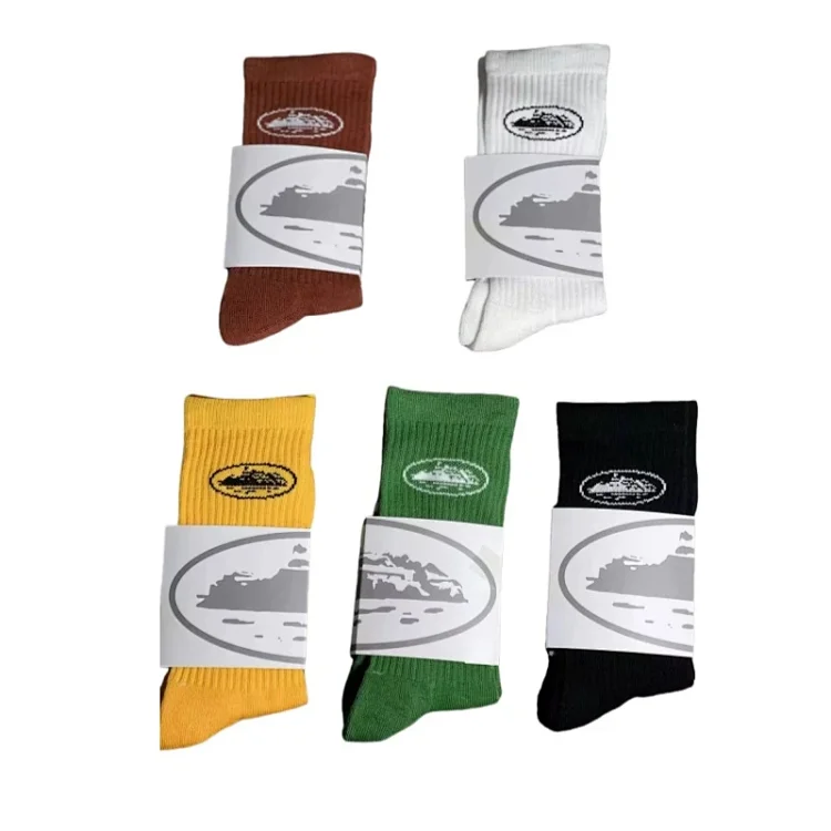 Three-color socks cruise ship 6491