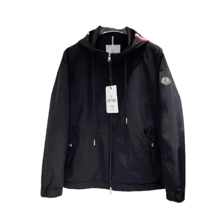 Drawstring hooded windbreaker 0025