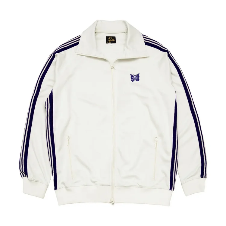 Embroidered butterfly zipper coat 9712