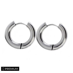 2 options Thick hoop earrings
