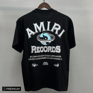 9 options AMIRI Unisex Summer Crew Neck T-shirt