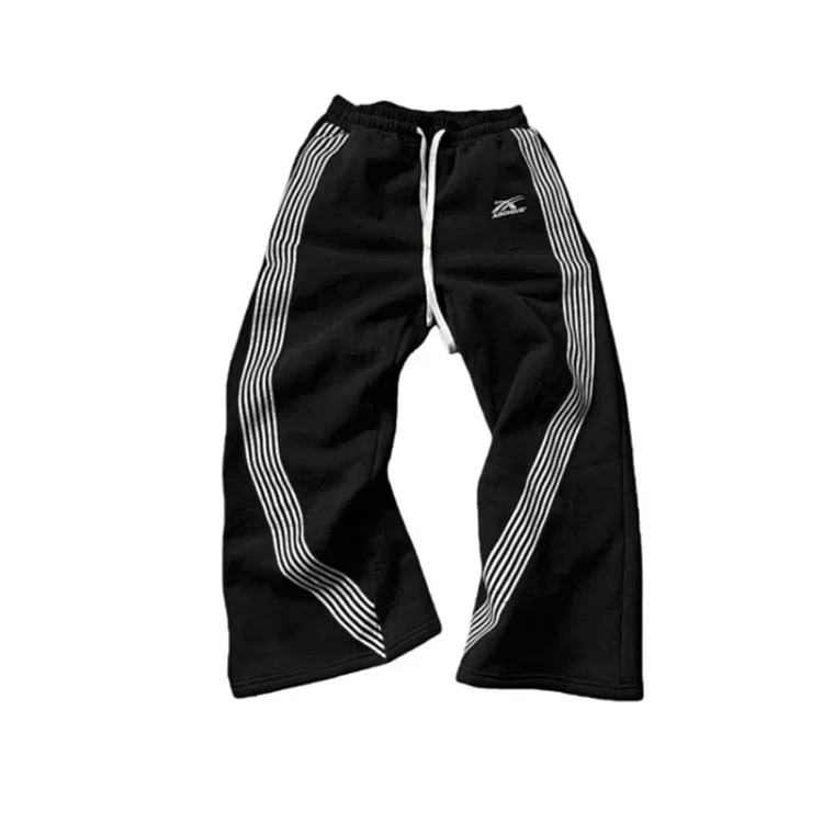 Black trousers with stripes 4460