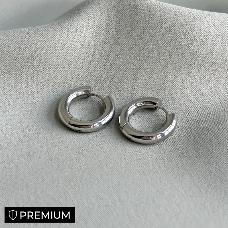 2 options Thick hoop earrings