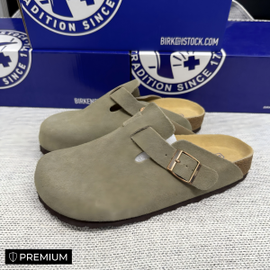 Birkenstock Unisex Leather Clog-Style Mules