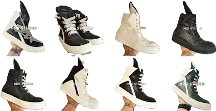 Rick Owens Geobasket High Top Sneakers [DRK Studio Batch]