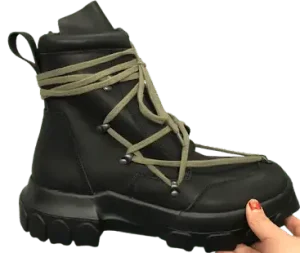 Rick Owens Dirt SS18 Tractor Hiking Boots