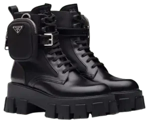 Prada Monolith Combat Boots