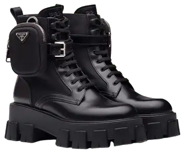 Prada Monolith Combat Boots