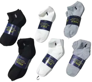 Ralph Lauren Polo Ankle Socks 6 Pack