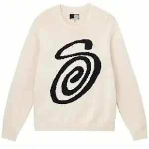 Stussy Swirl Knit Sweater