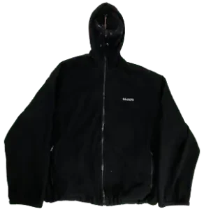 Vetements SS19 Gimp Bullet Fleece Mask Zip-Up Hoodie