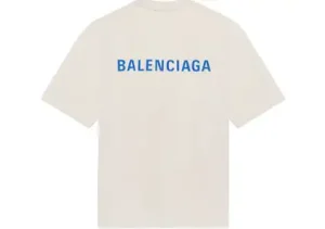 Balenciaga Blue Logo Tee