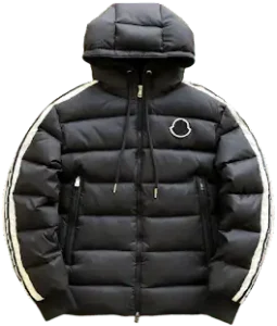 Moncler Stripe-Detail Padded Jacket