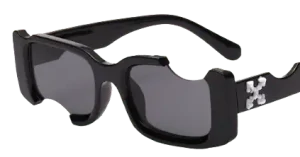 Off-White Rectangular Frame Sunglasses