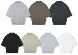 Unbranded Oversized 3/4 Sleeve Blank Tees