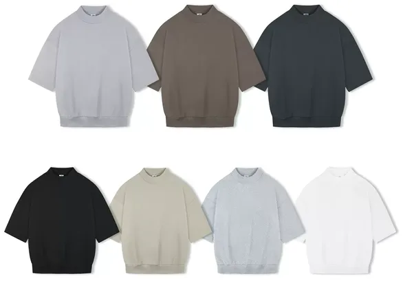 Unbranded Oversized 3/4 Sleeve Blank Tees