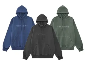 Carhartt Washed Embroidered Logo Hoodies