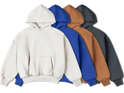 Unbranded Blank Heavy Double Layer Hoodies (8 Variants)