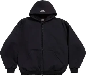Balenciaga 3B Sports Icon Outerwear Zip-Up Hoodie