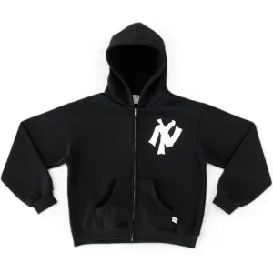 Akimbo NY Black Zip-Up Hoodie