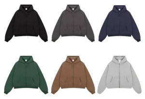 Unbranded Boxy Fit Zip Up Hoodies