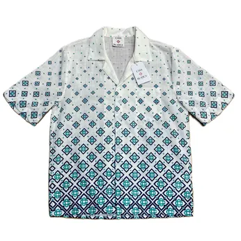 Casablanca Gradient Short Sleeve Button Up Shirt
