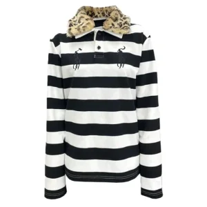 Hammer and Sickle Horse Long Sleeve Fur Polo