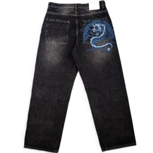 Mobius Dragon Denim Jeans Blue