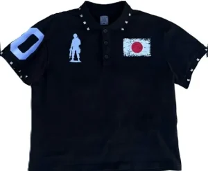 Black Japan Army Polo