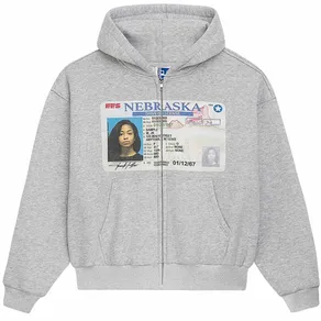 Driver License Zip-Up Hoodie