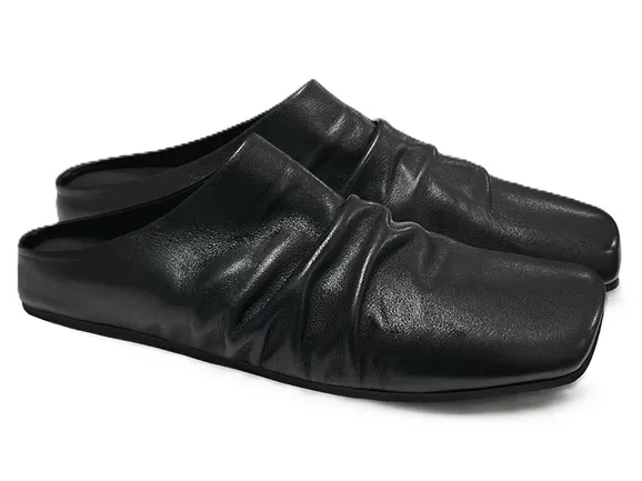 JCAESAR Leather Slip Ons