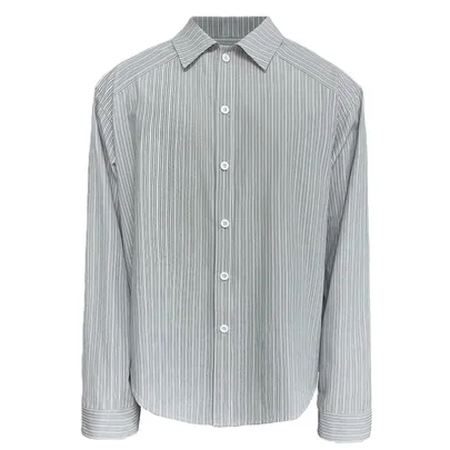 JCAESAR Striped Button Up Shirt