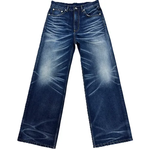 WANNA LAB Dark Blue Washed Jeans