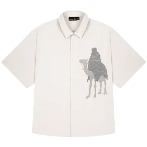 Derschutze Camel Button Up Shirt
