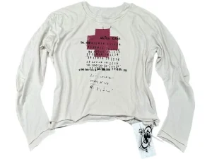 KLICK CLAK White Number Print Long Sleeve Tee