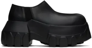 Rick Owens Black Porterville Mega Tractor Loafers