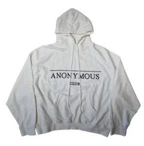 Anonymous Club Logo White Hoodie