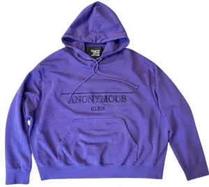 Anonymous Club Logo Purple Hoodie