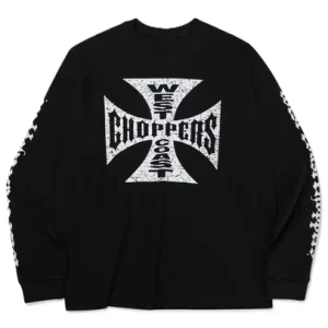 West Coast Choppers Black Waffle Long Sleeve Tee