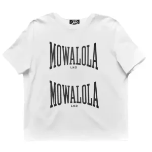 Mowalola White Double Logo Tee