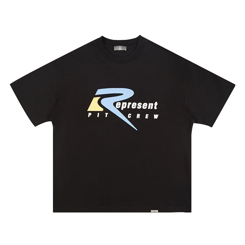 2 Options Represent abstract color-blocked T-shirt