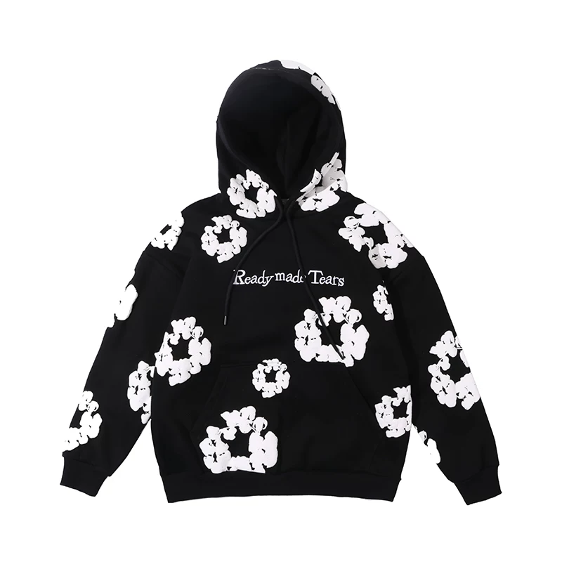 30 Options dimensional foam printed sweatshirt hoodie jacket