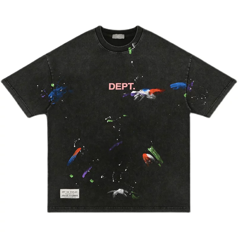 30 Options Gallery Dept Foam Letters & Colorful Ink Splash T-Shirt