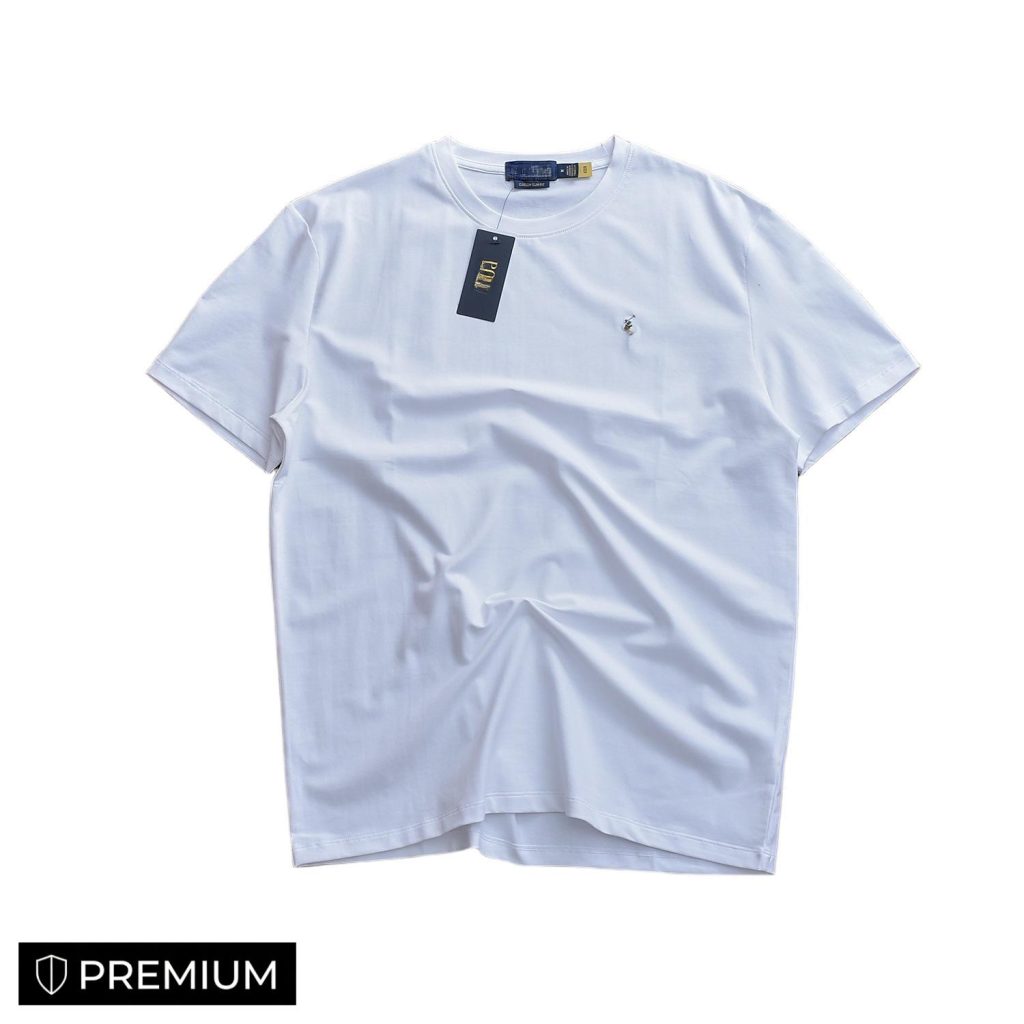 RL Ralph Pony Embroidered Crew Neck Basic T-Shirt