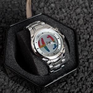 Y2K Millennium Dynamic Round Digital Display Men’s Watch