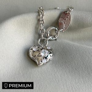 Saturn openwork diamond-set bracelet