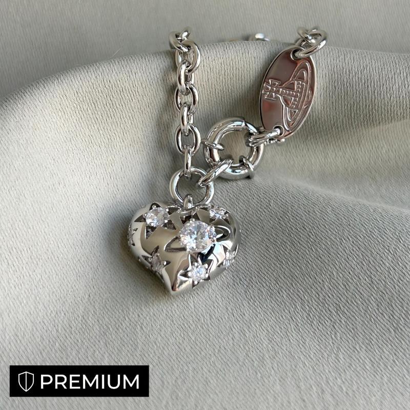 Saturn openwork diamond-set bracelet