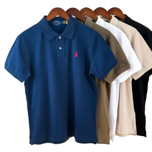 RL Men’s Classic Slim Fit Mesh Short-Sleeve Tennis Shirt