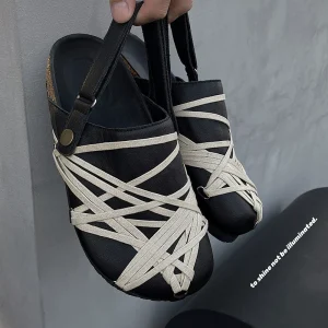 Genuine leather closed-toe mules, black platform Birkenstocks